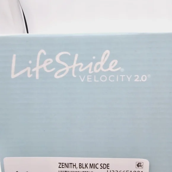 Lifestride Women's Black Microsuede Zenith Chelsea Wedge Ankle Booties Size 9 - Picture 4 of 12